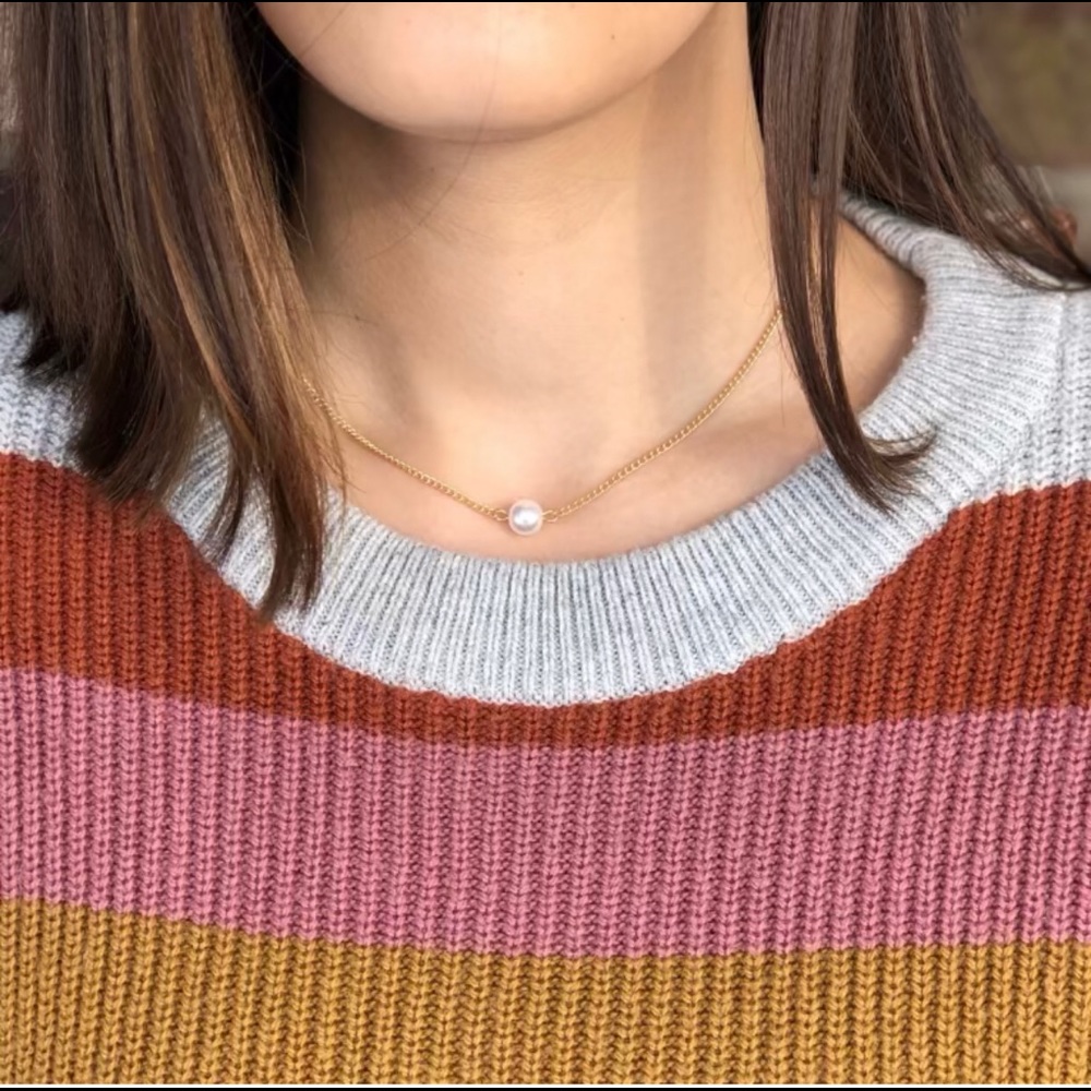 🥳{x2 HP}•Floating Pearl Necklace•
